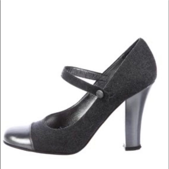 grey mary jane heels